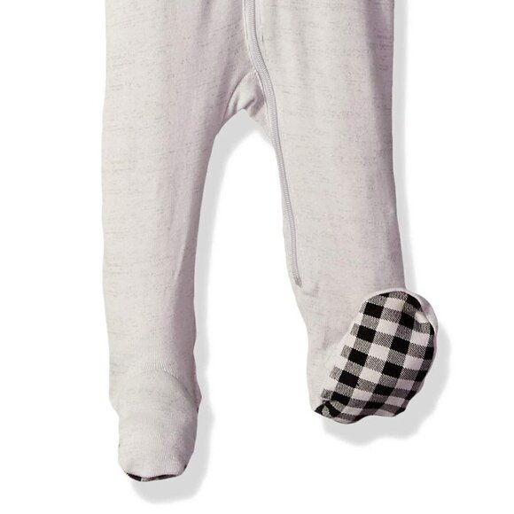 pl Sleep By Petit Lem Footed Pajama Unisex Sleeper Bnwot Holiday Xmas W Hat - Picture 4 of 4
